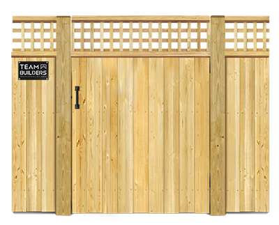 Lattice style gate  - Wood Gate