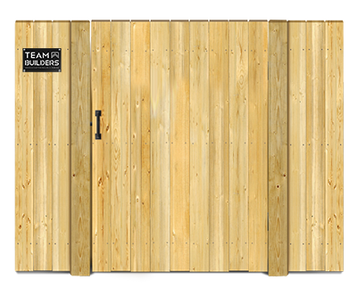 Straight top style gate - Wood Gate