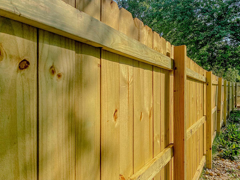 Commercial Wood Fence - Cedar Valley