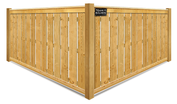 Spaced Pickets Style Wood Semi-Privacy Fence - Cedar Valley