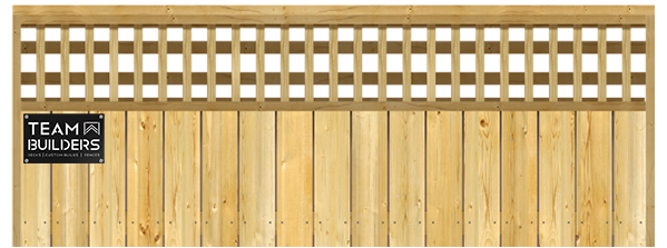 Lattice Top - Wood Fence Option